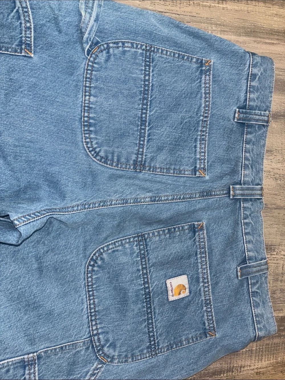 Carhartt Men’s Light Blue Relaxed Denim Jeans